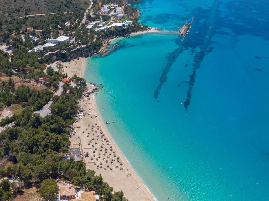 Beach, Makris Yialos Apartments, Kefallinia