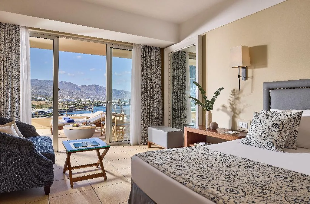 Double or Twin SUPERIOR SEA VIEW Room, Aquila Elounda Village Resort, suites & spa, Crete