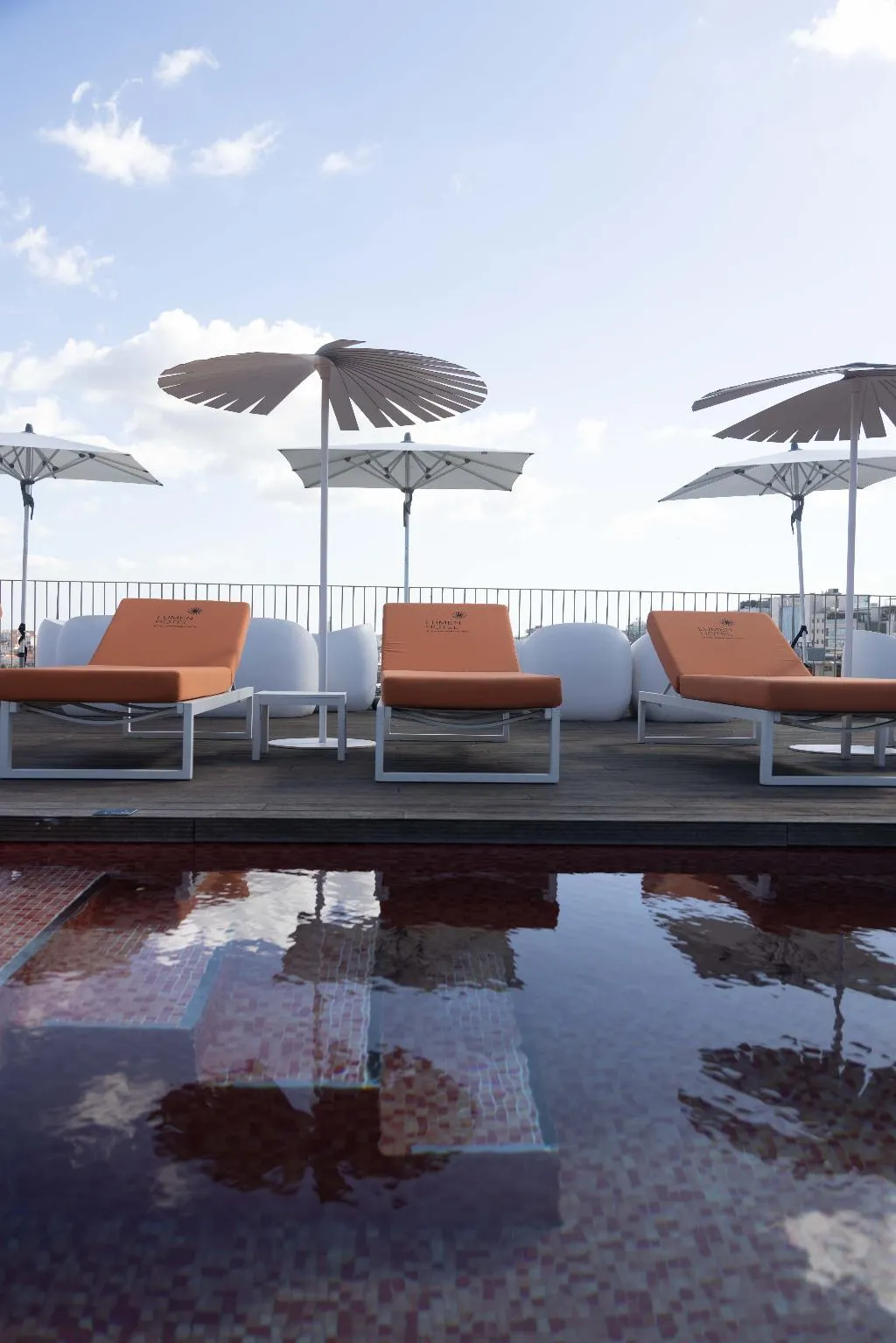 Pool, Lumen Hotel and The Lisbon Light Show, Lisbon