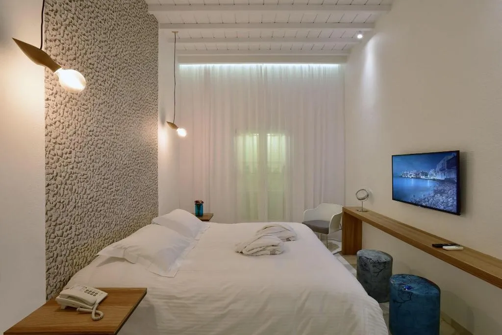 DOUBLE QUEEN SIZE BED Room, Hermes Mykonos Hotel, Mykonos