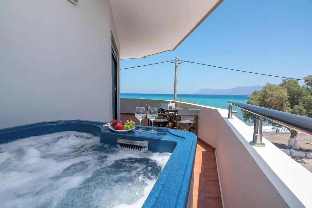 Terrace, Christina Beach Hotel, Crete