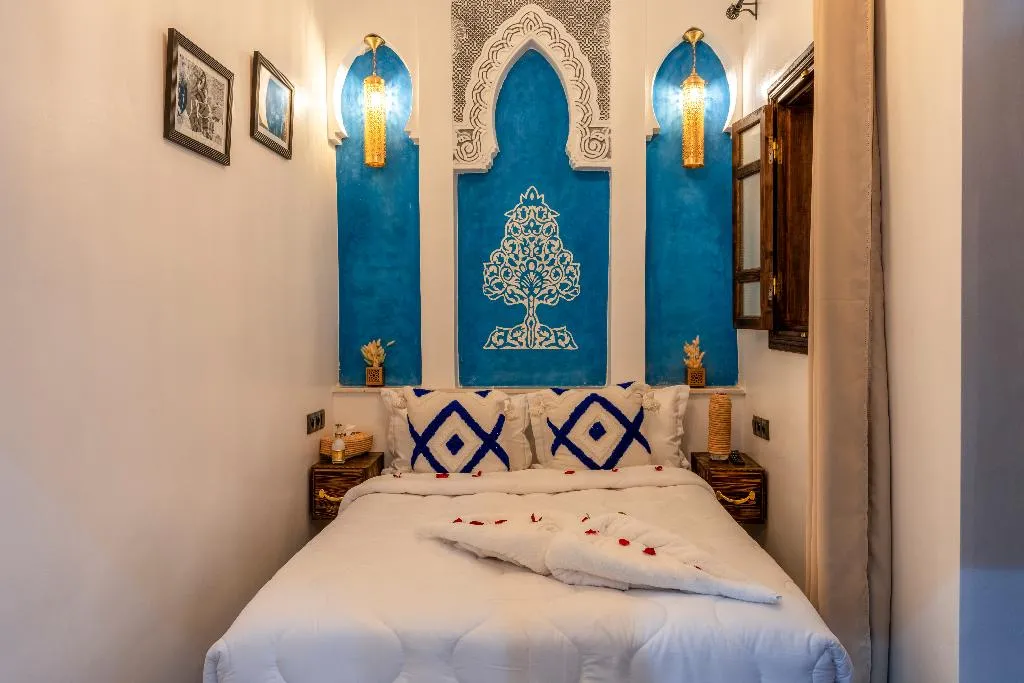 DOUBLE QUEEN SIZE BED Room, Riad La Perle Bleue, Marrakech