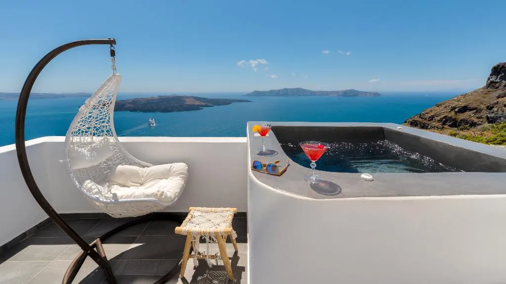Double or Twin SEA VIEW Room, Katris Apartments, Santorini