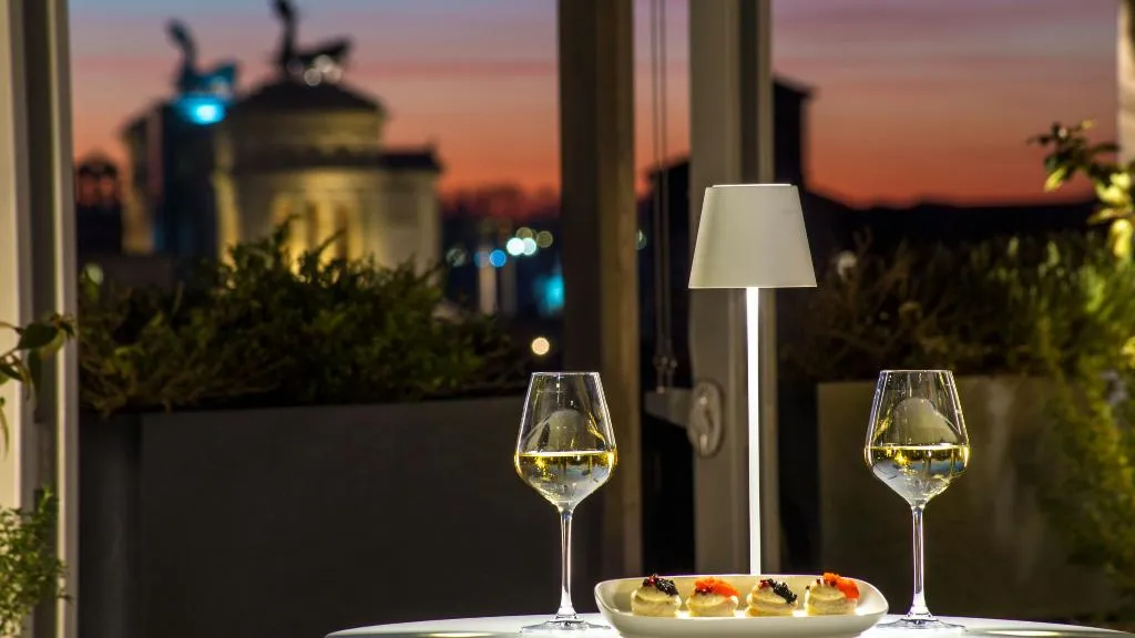 Bar, Monti Palace Hotel, Rome
