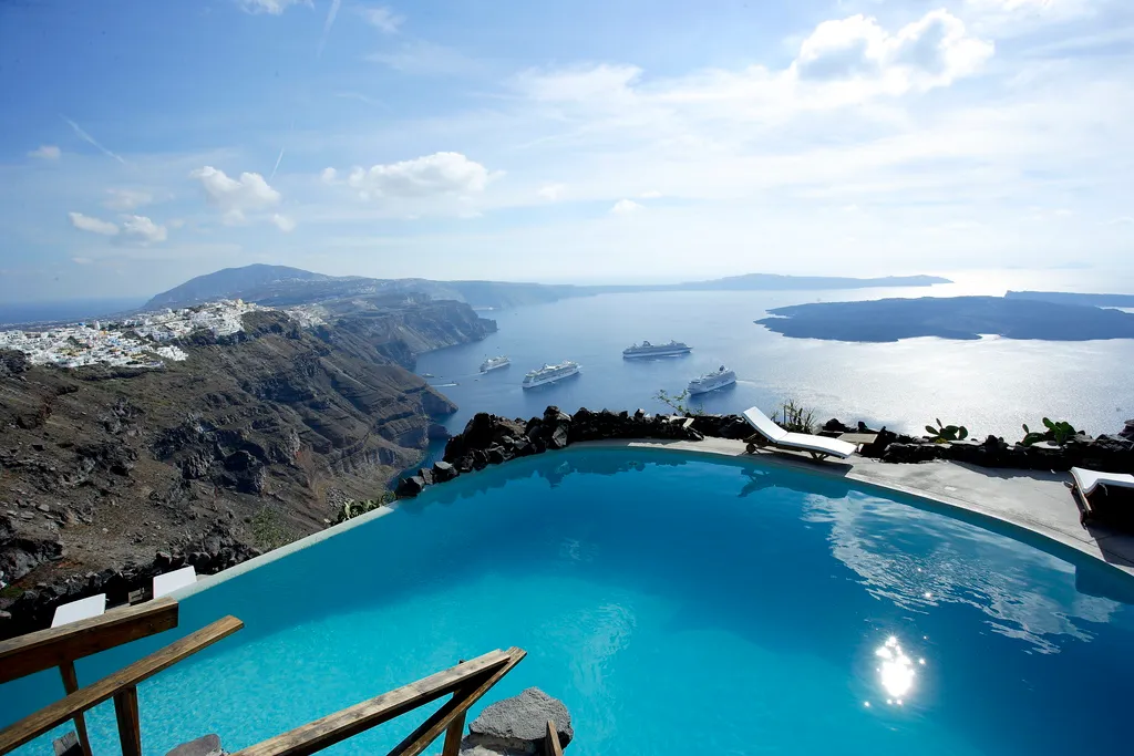 Pool, Honeymoon Petra Villas, Santorini