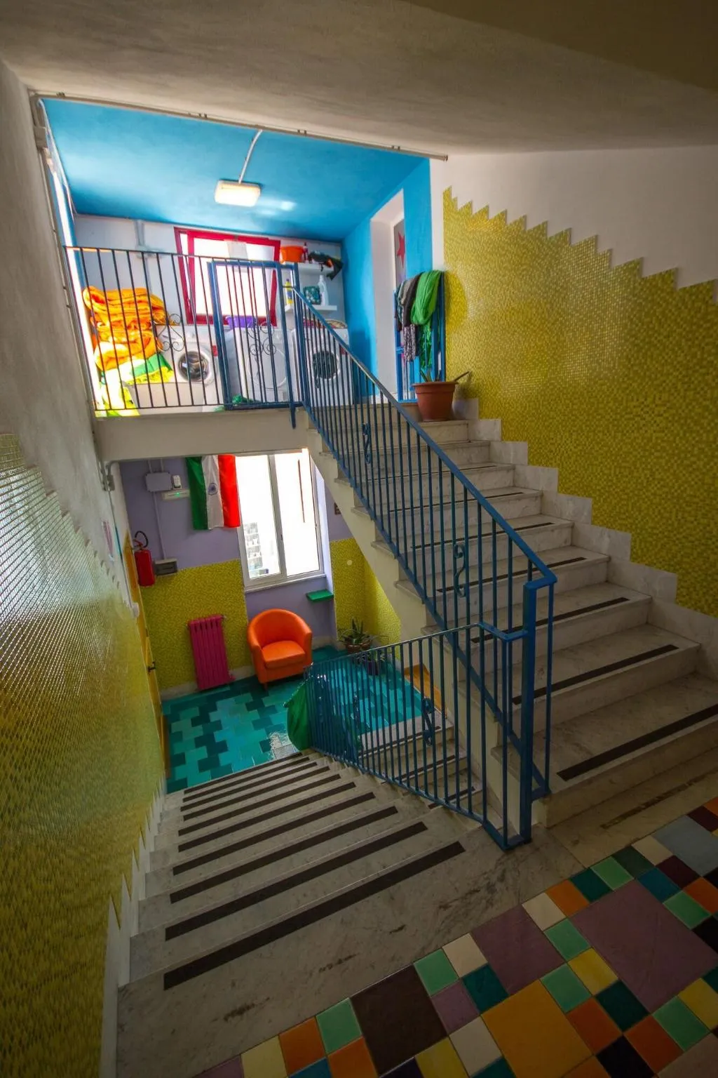 Lobby, Eco Hostel Floreale, Naples