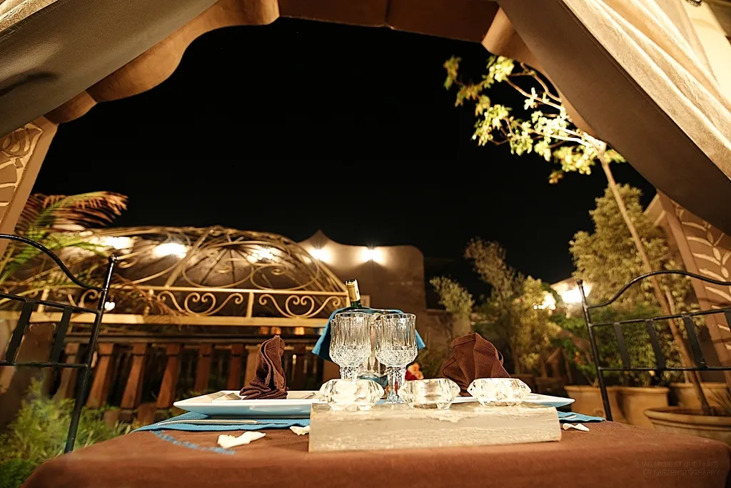 Restaurant, Riad Mille Et Une Nuits, Marrakech
