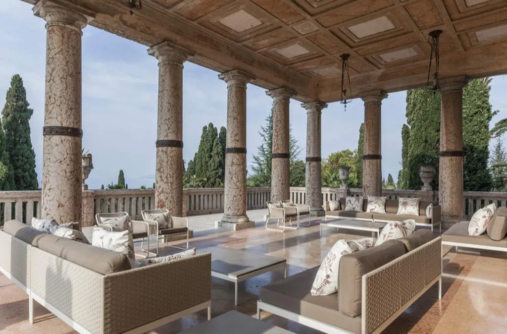 Terrace, Villa Cortine Palace Hotel, Milan
