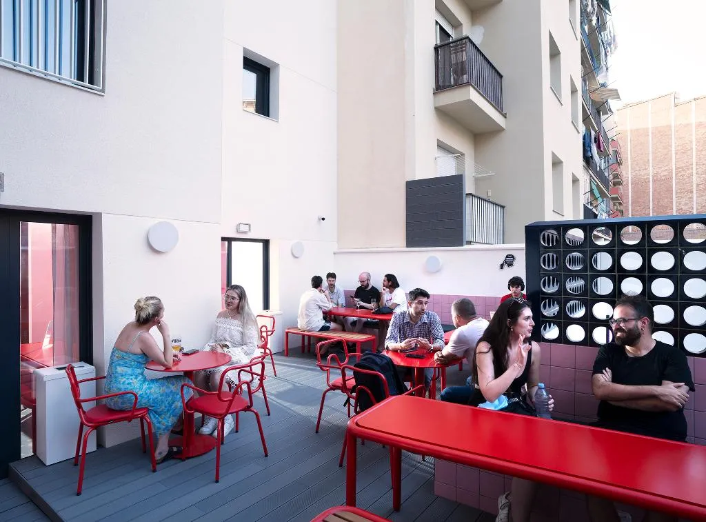 Lobby, Amistat City Hostel, Barcelona