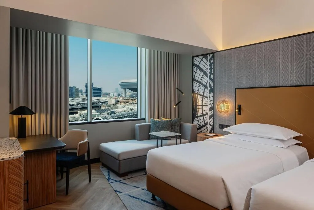 TWIN SUPERIOR CITY VIEW Room, Sheraton Dubai Mall of the Emirates Hotel, Dubai