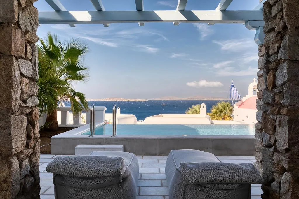 SUITE TWO BEDROOMS WITH PRIVATE POOL Room, Saint John Hotel Villas & Spa, Mykonos