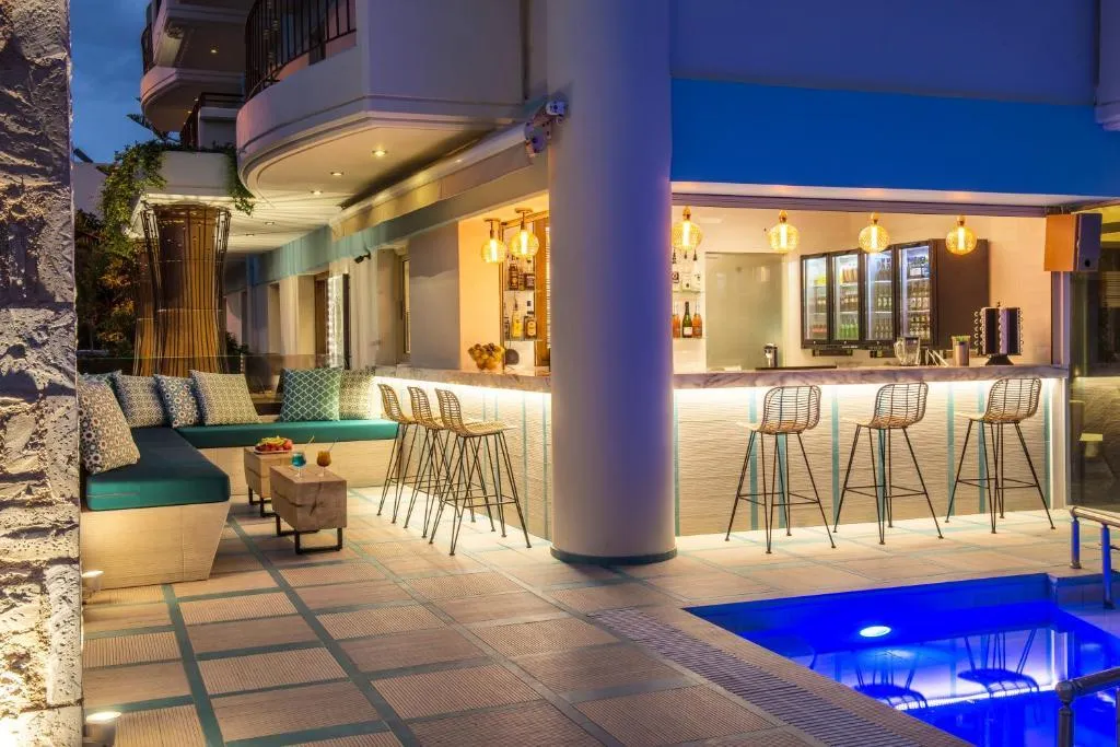 Bar, Anesis Blue Boutique Hotel, Crete
