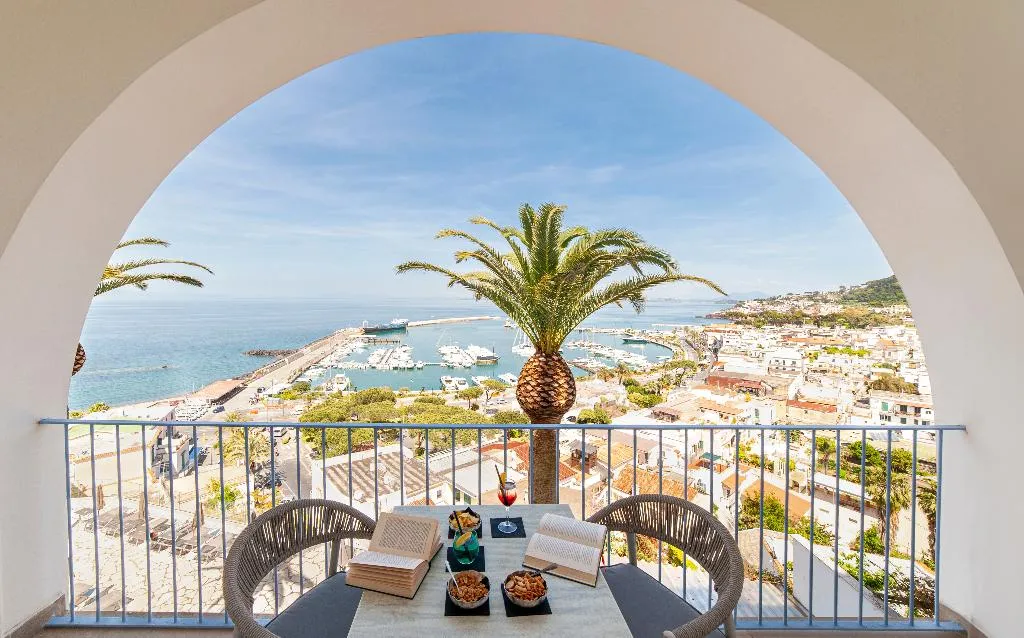 Terrace, Terme Gran Paradiso Hotel, Naples