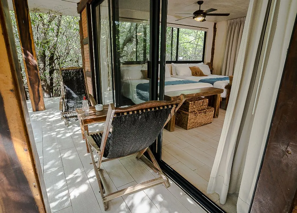 QUADRUPLE WITH DOUBLE BED Room, Sunset House Tulum, Cancun Area