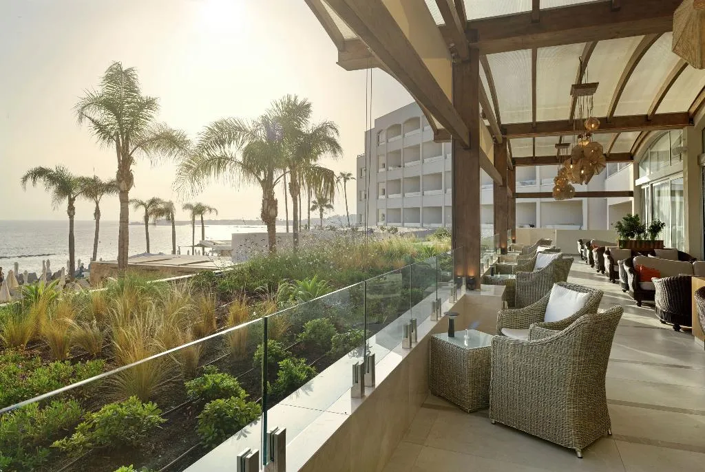 Terrace, Alexander The Great Beach Hotel, Cyprus