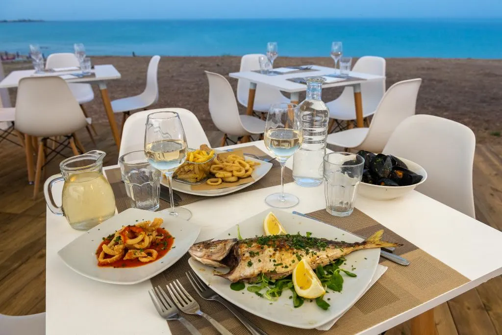 Restaurant, Hotel Club Eloro, Catania