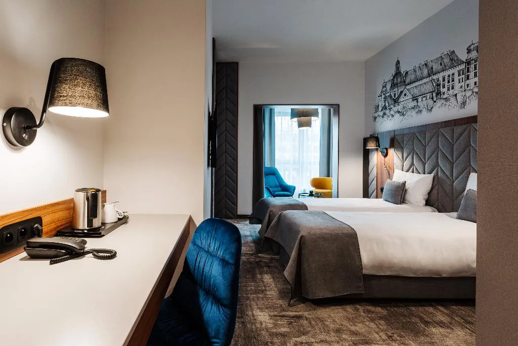 TWIN DELUXE Room, Focus Hotel Premium Kraków, Krakow