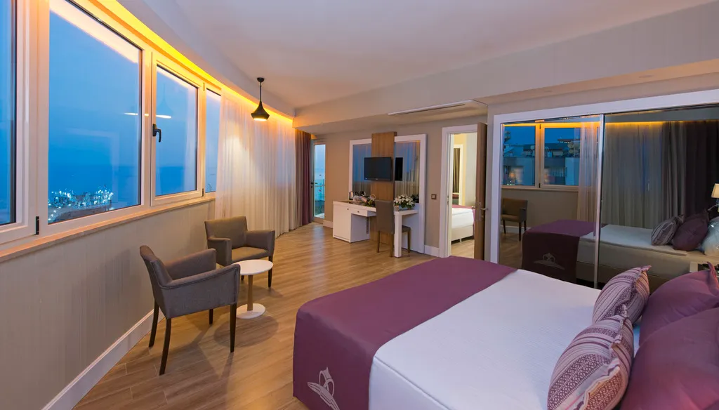 FAMILY ROOM SEA VIEW Room, Asia Beach Resort & Spa, Antalya