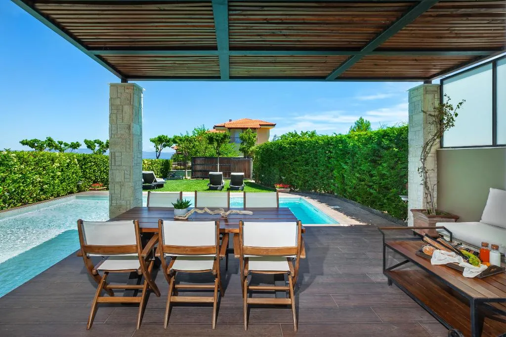VILLA FOUR BEDROOMS WITH PRIVATE POOL Room, Sunny Villas and Spa, Halkidiki