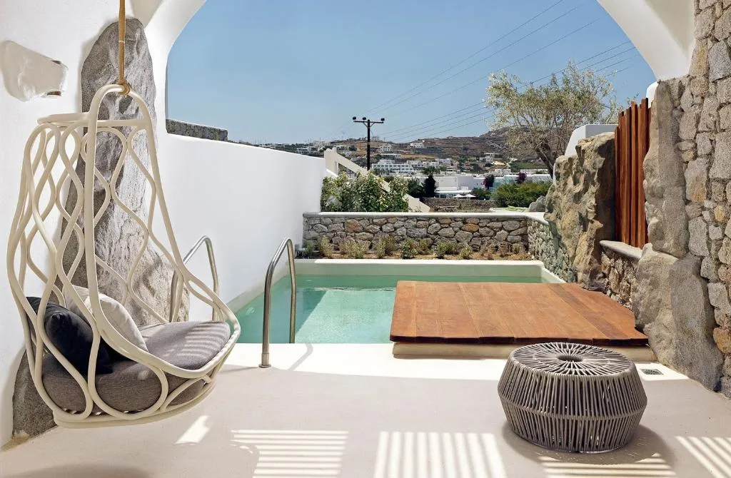 JUNIOR SUITE WITH PRIVATE POOL Room, Hotel Kove & Spa Mykonos - Collection MGallery, Mykonos