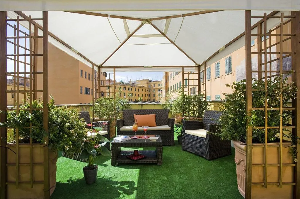 Terrace, Villa San Lorenzo, Rome