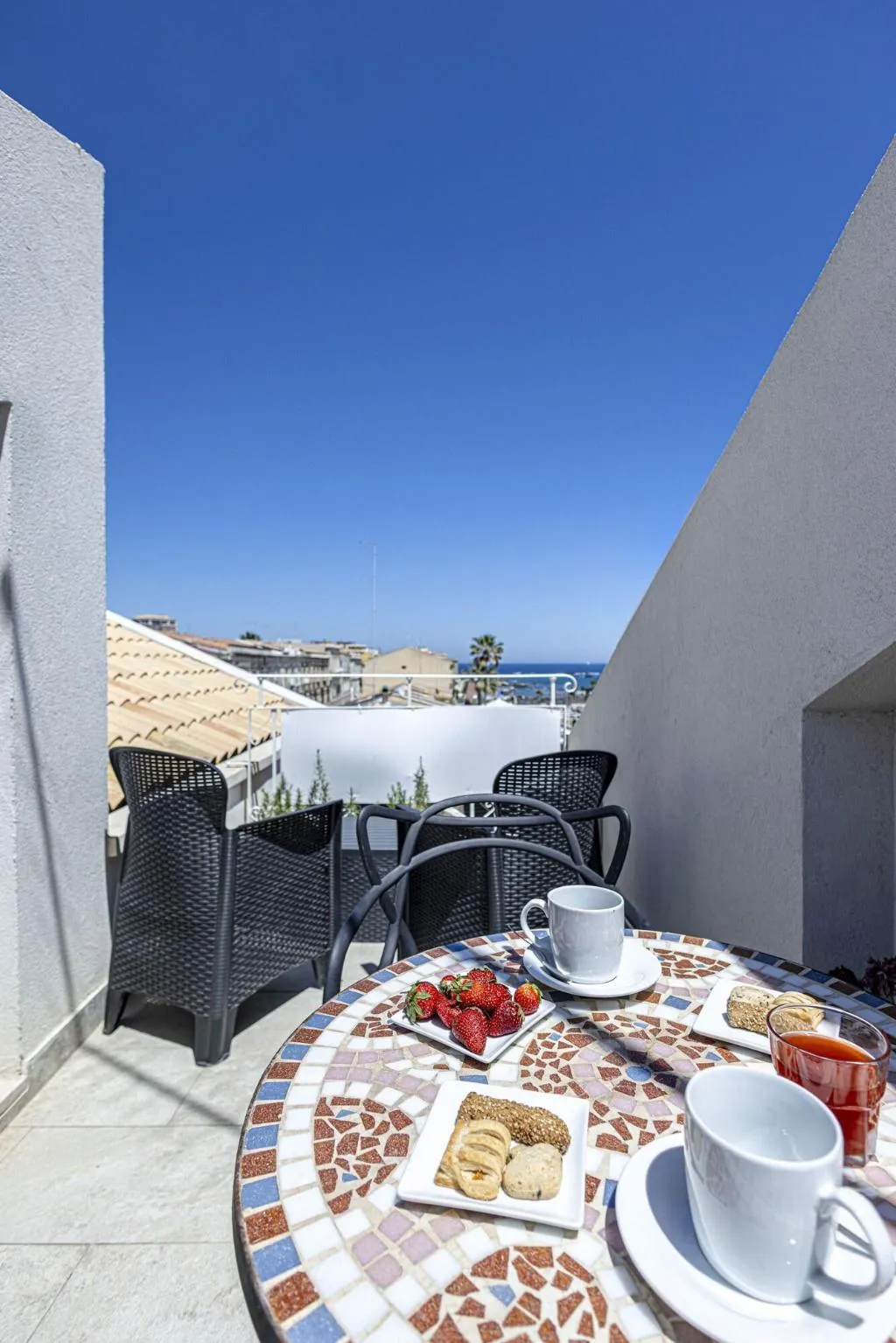 Terrace, Hotel Lakkios, Catania