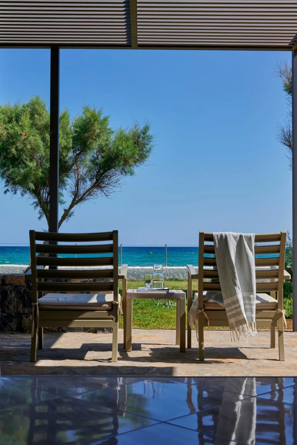 Terrace, Civitel Creta Beach, Crete