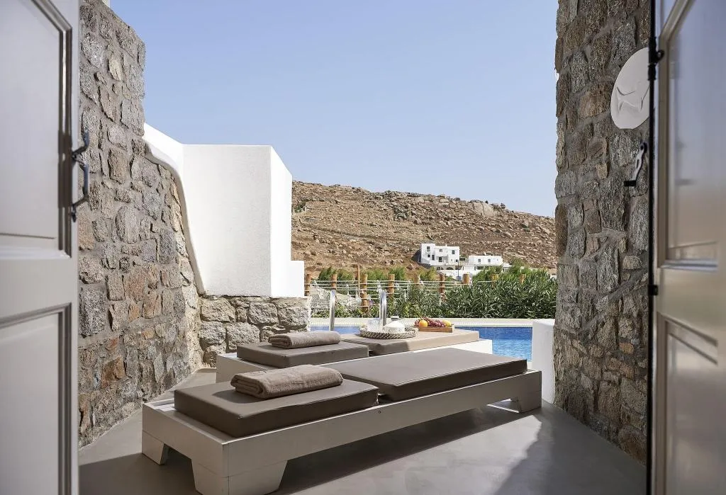 DOUBLE DELUXE WITH PRIVATE POOL Room, Palladium, Mykonos