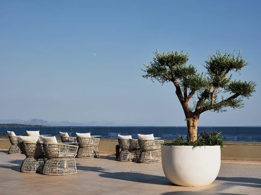 Terrace, Atlantica Nissaki Beach, Corfu
