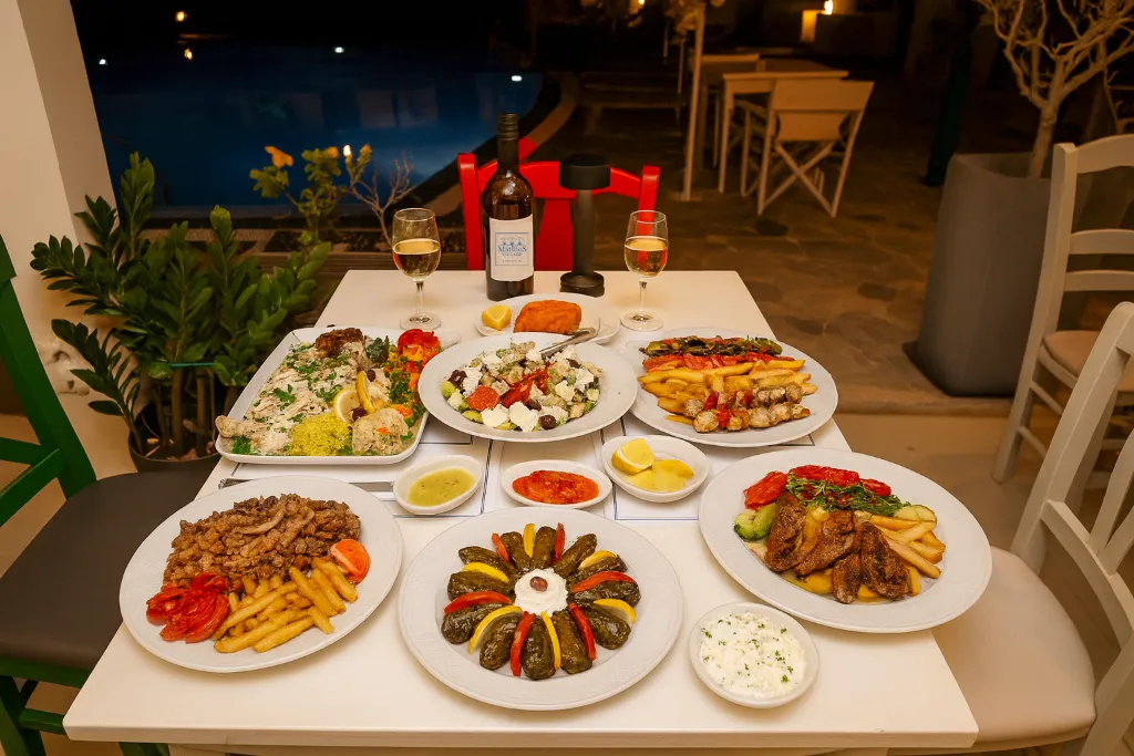 Restaurant, Mathios Village, Santorini