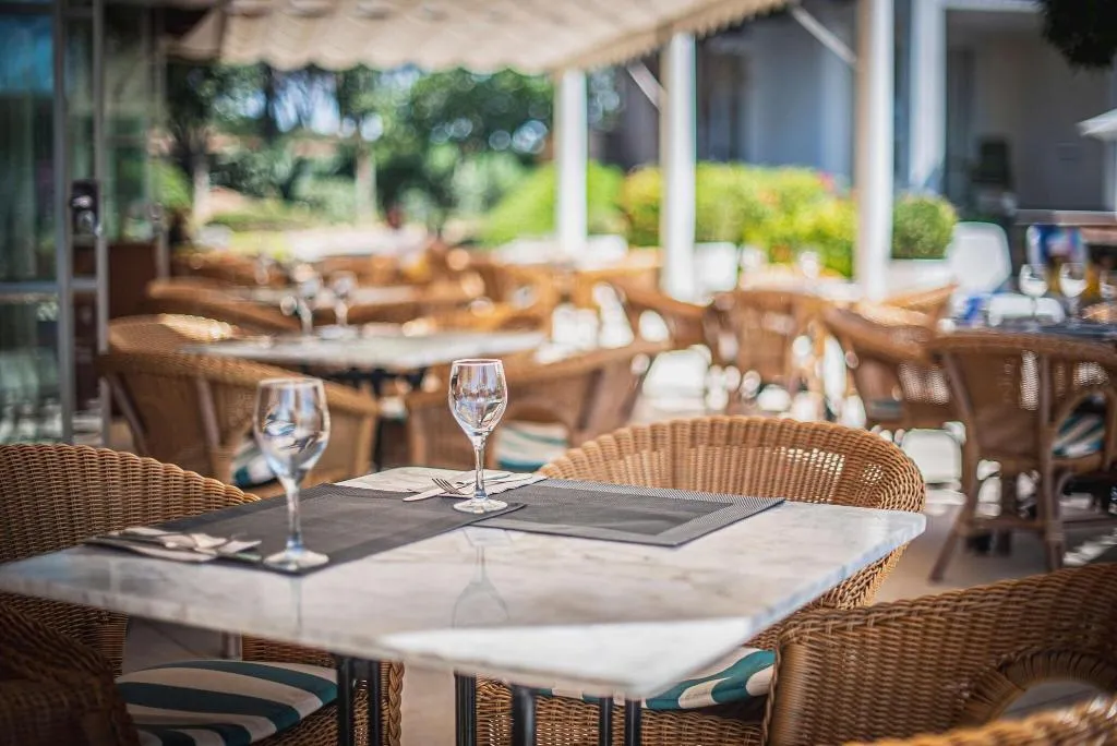 Terrace, Blau Colonia Sant Jordi Resort, Majorca
