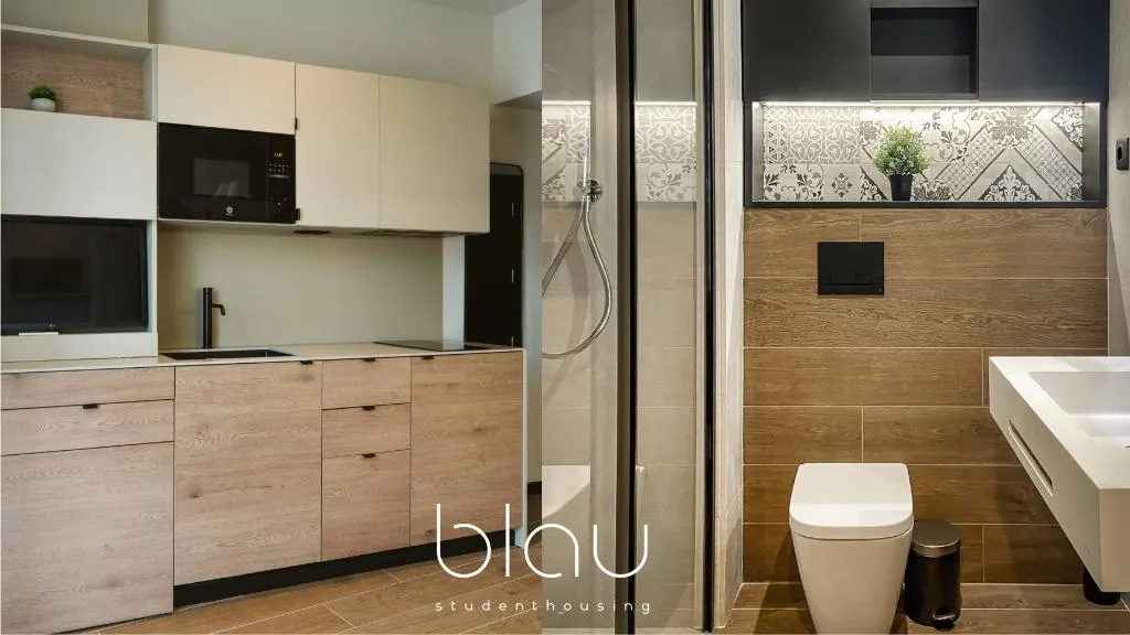 STUDIO DELUXE ONE BED Room, Blau Student Housing, Barcelona