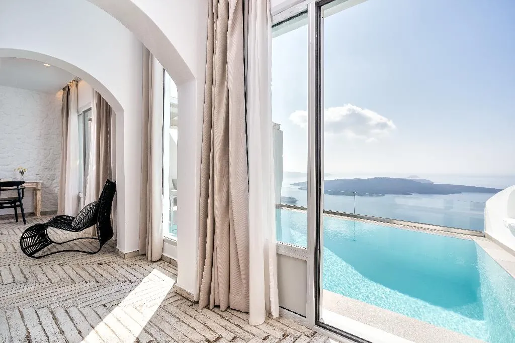 SUITE SEA VIEW WITH PRIVATE POOL Room, Agali Houses, Santorini