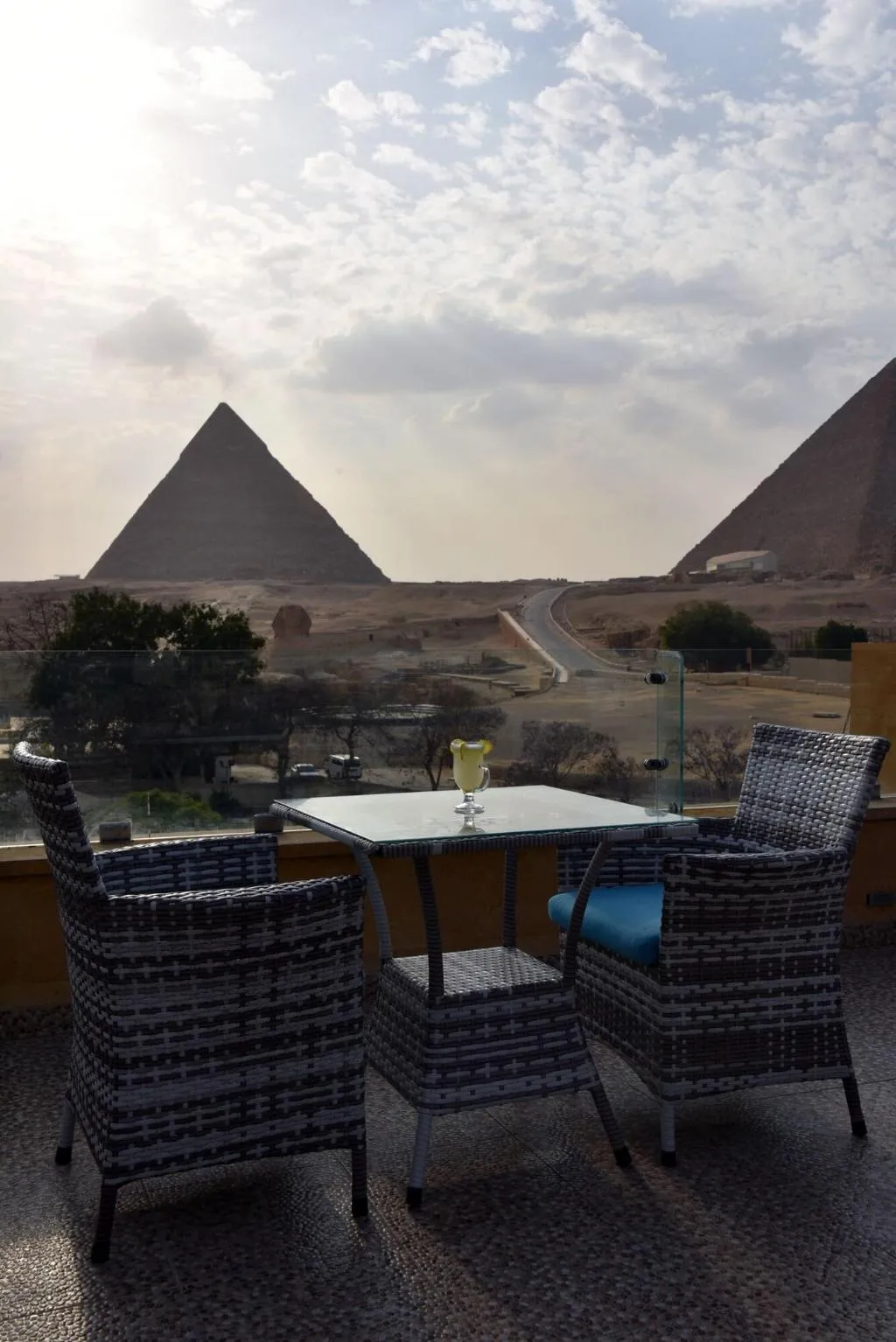 Terrace, Giza Pyramids View Inn, Cairo