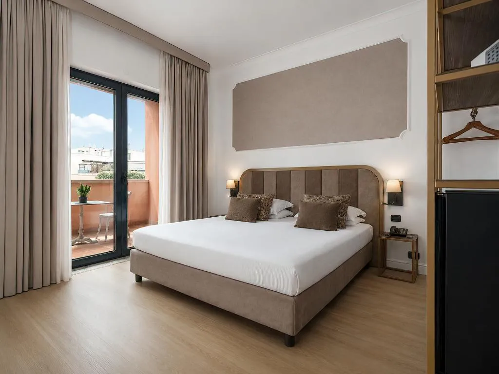 DOUBLE SUPERIOR WITH TERRACE Room, Grand Hotel Tiberio, Rome
