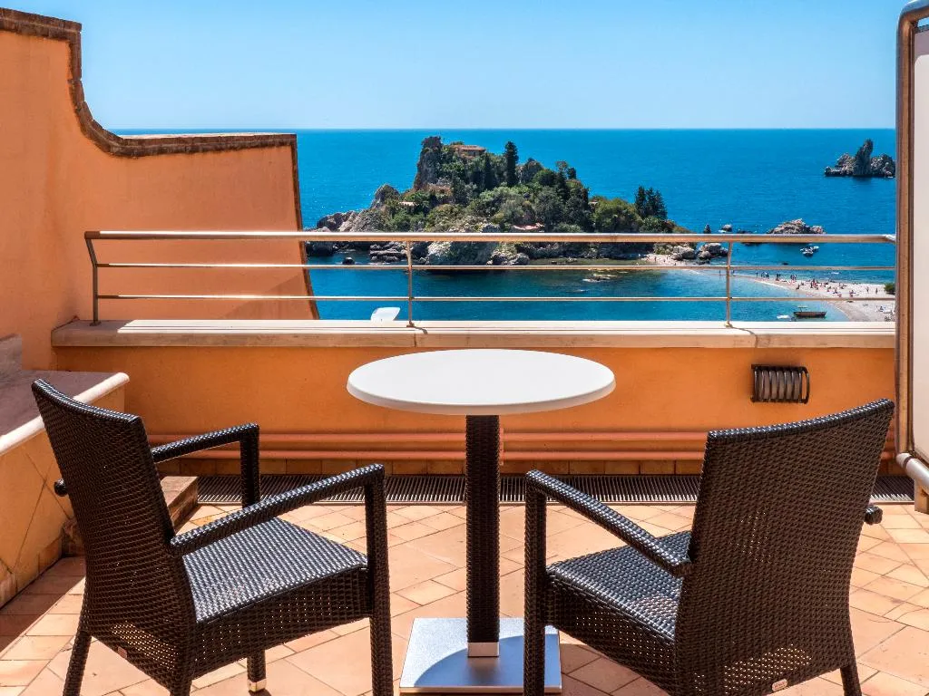 Double or Twin SUPERIOR SEA VIEW Room, Panoramic Hotel Taormina, Taormina