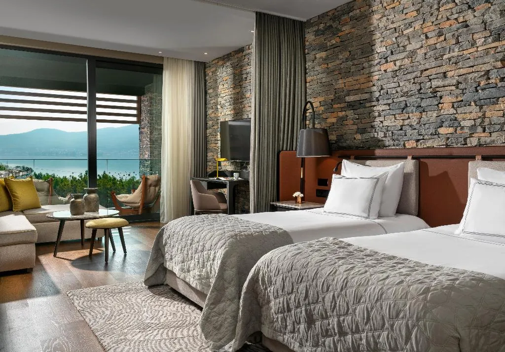 DOUBLE DELUXE PARTIAL OCEAN VIEW Room, Lujo Art &Joy, Bodrum