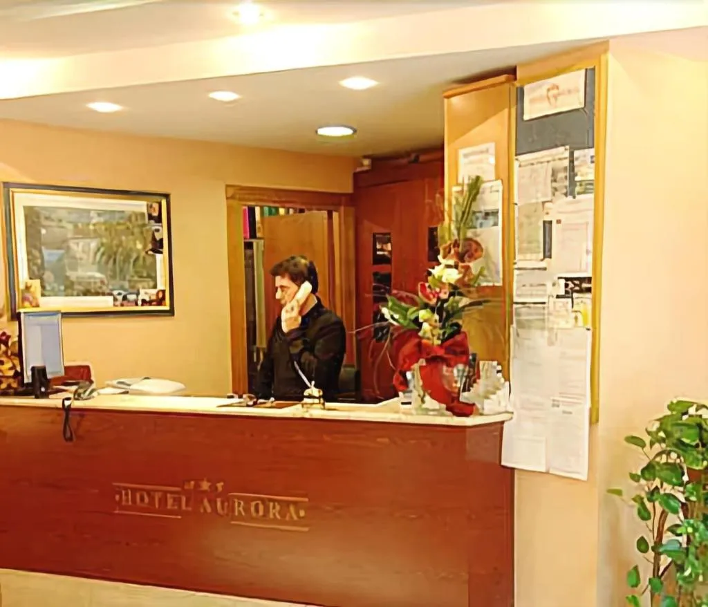 Lobby, Hotel Aurora, Rome