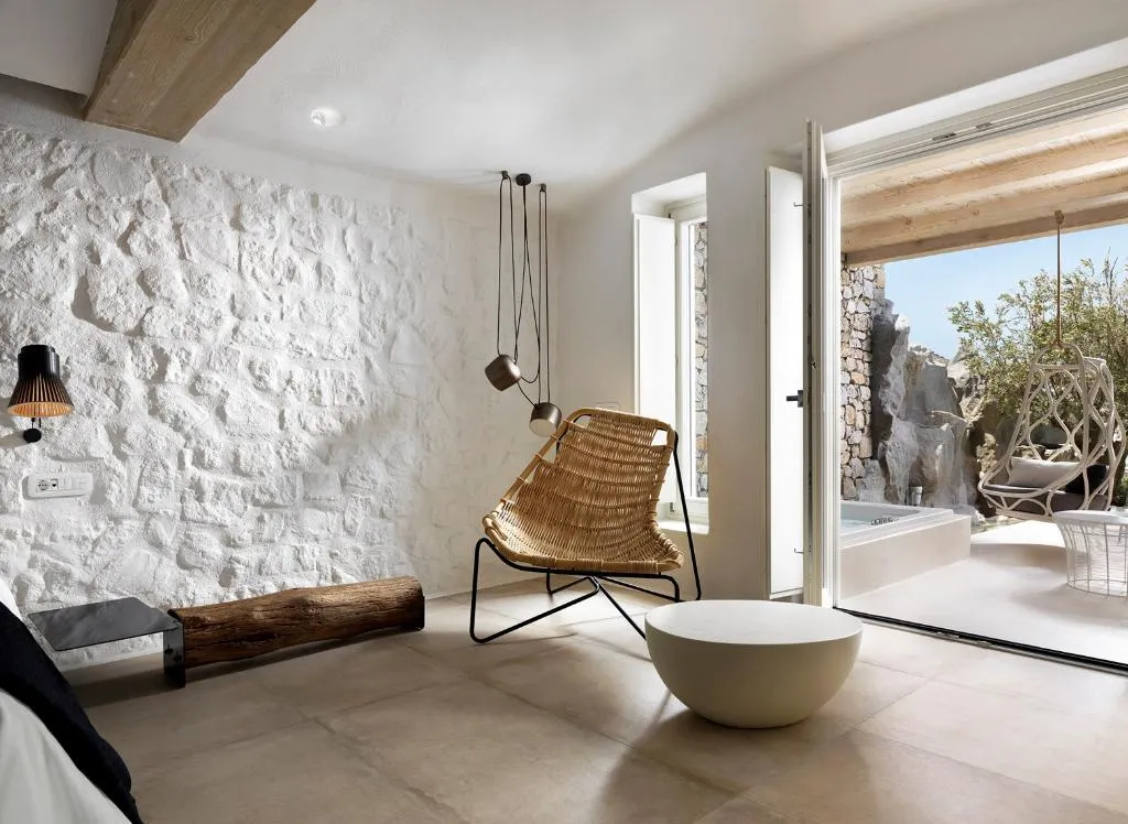 JUNIOR SUITE WITH JACUZZI Room, Hotel Kove & Spa Mykonos - Collection MGallery, Mykonos