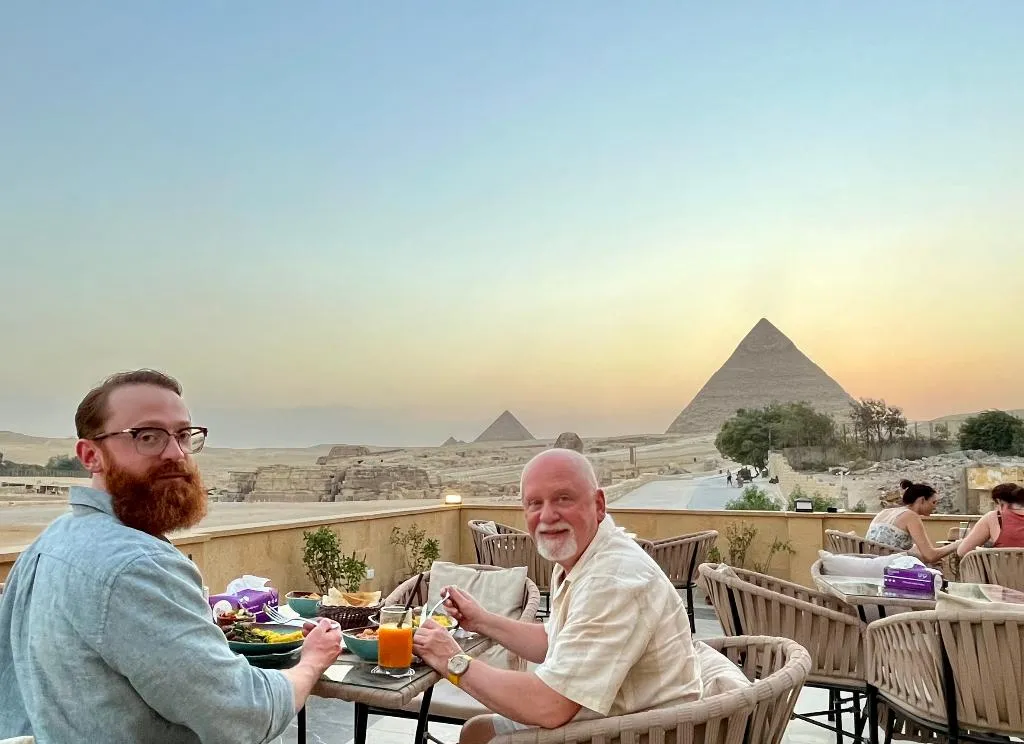 Terrace, The Gate Hotel Front Pyramids & Sphinx View Hotel, Cairo