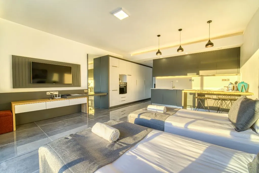 STUDIO LAND VIEW Room, Courtyard Long Beach Holiday Resort, Cyprus