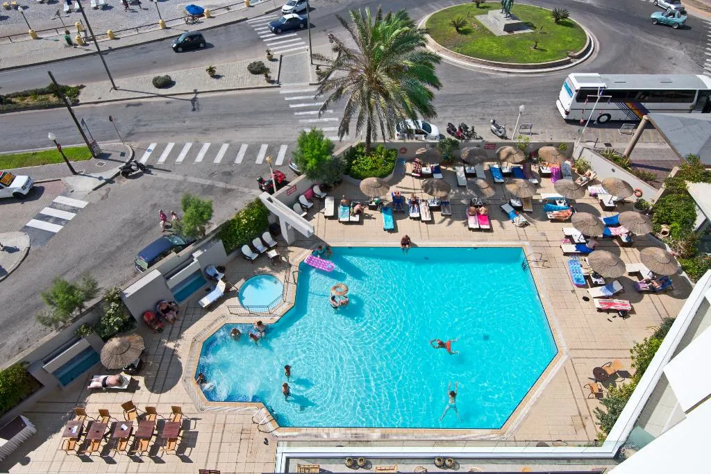 Pool, Blue Sky City Beach Hotel, Rhodes