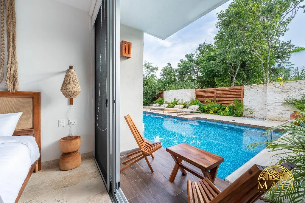 STUDIO POOL VIEW KING BED Room, Nhoa Tulum Aparthotel By Maya Pm, Cancun Area