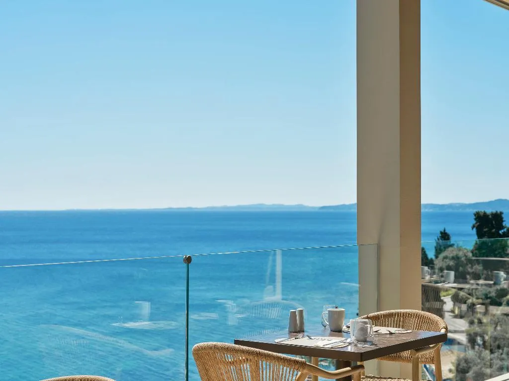 Terrace, Aeolos Beach Resort, Corfu