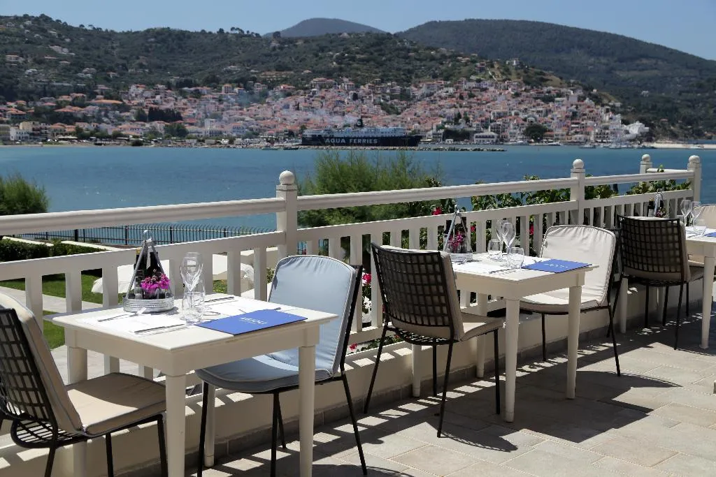 Restaurant, Skopelos Village Hotel, Skiathos