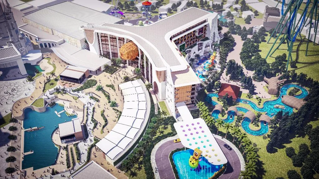 General view, The Land of Legends Nickelodeon Theme Park, Antalya