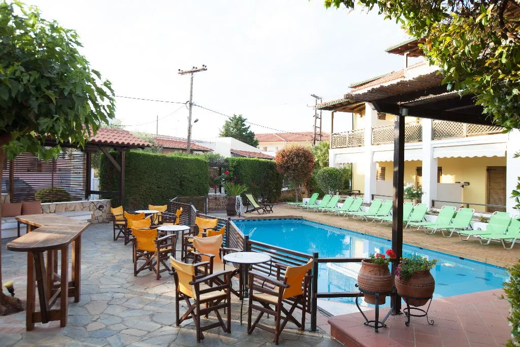 Terrace, Ammon Garden Hotel, Halkidiki