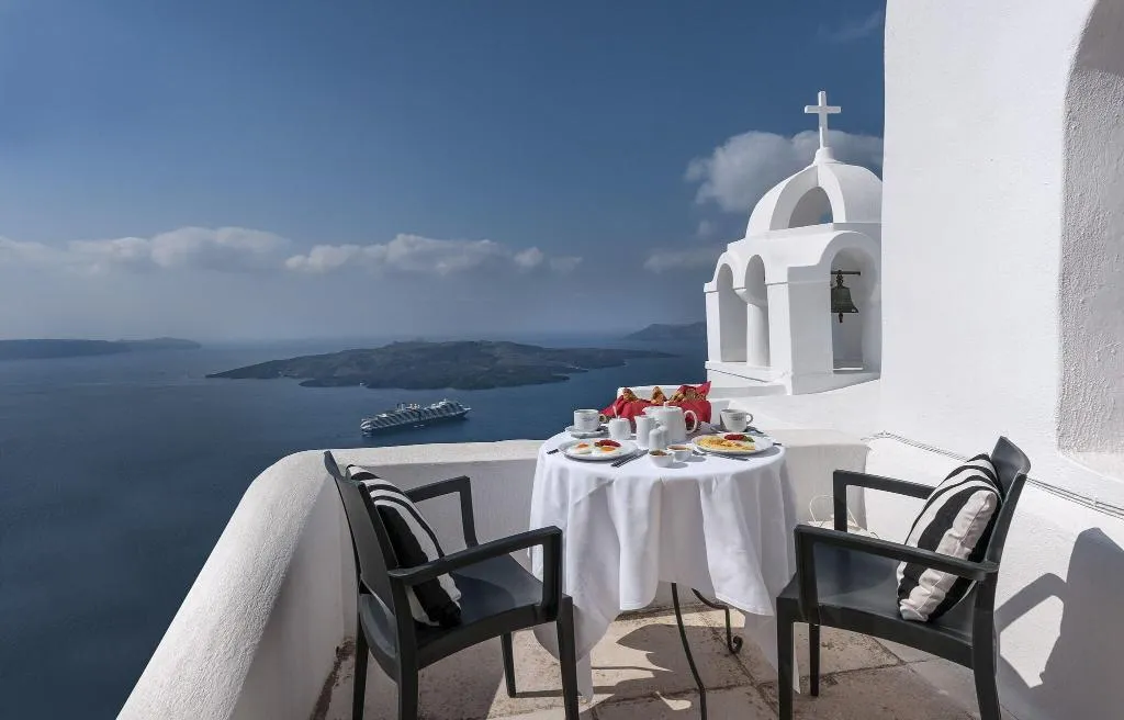 General view, Aigialos Luxury Traditional Settlement, Santorini