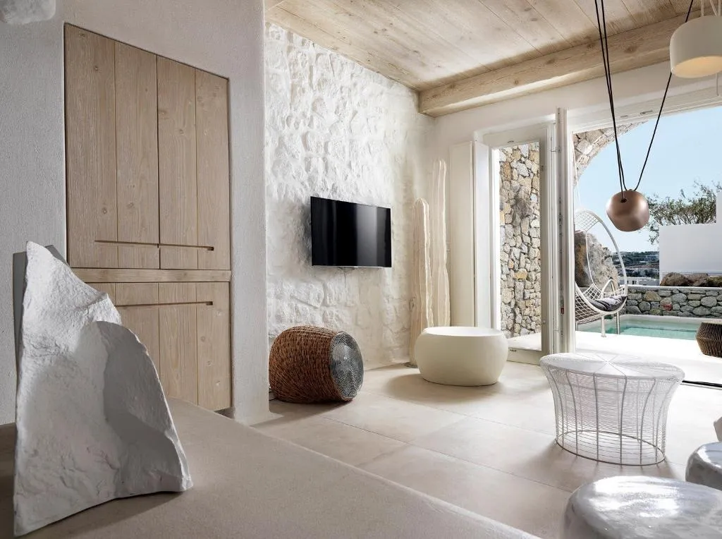 JUNIOR SUITE WITH PRIVATE POOL Room, Hotel Kove & Spa Mykonos - Collection MGallery, Mykonos
