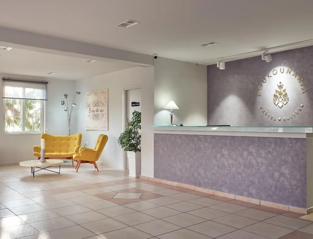 Lobby, Koukounaria  Hotel & Suites, Corfu